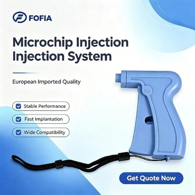 Fofia 2026 Neues RFID 134.2kHz Hunde-Tier-ID Mikrochip Split-Typ Kunststoff ZS008 Wasserdicht für Haustiere