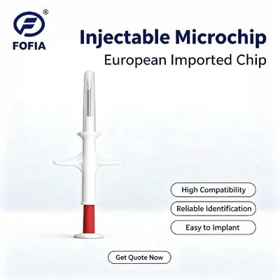 ICAR-zertifizierte FOFIA RFID 134,2 kHz Tier-Mikrochip FDX/EM4305 Chip IP67 Wasserdicht für Haustiere