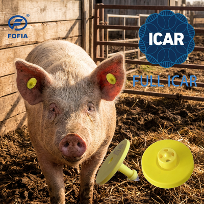 FULL ICAR ET908 Runde Tierohrmarke mit BLE-Lesegerät ISO11784/5 FDX-B Wasserdicht und langlebig