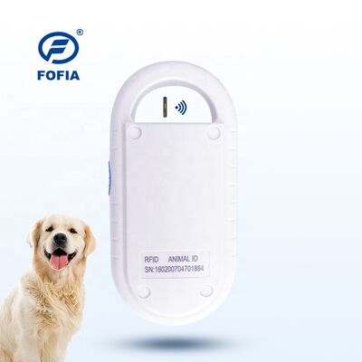 Fofia Handheld Plastik Tier Mikrochip RFID Kartenleser PT160 134.2kHz OLED Bildschirm USB Lithiumbatterie CE zertifiziert ISO 5-10cm
