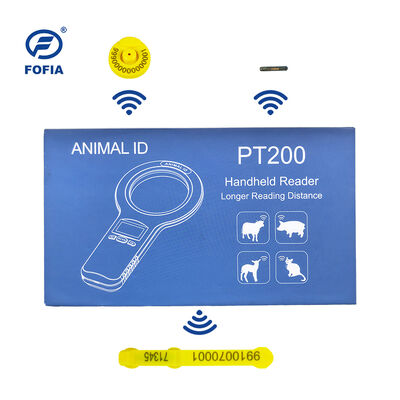 Fofia Handheld Plastik Tier Mikrochip RFID Kartenleser PT160 134.2kHz OLED Bildschirm USB Lithiumbatterie CE zertifiziert ISO 5-10cm