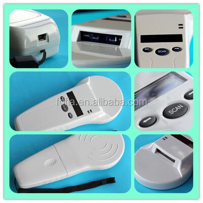 Langlebiger FOFIA PT580 RFID Handheld Reader 125kHz/134.2kHz ISO11784/5 128x32 OLED Bildschirm 10-20m Lesedistanz USB/für Haustiere