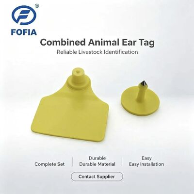 ICAR T904+T901 Tierverfolgungskombination Ohrmarke Chip Rinder Neu Hochwertig RFID TPU Laserbeschriftung 3 Jahre Garantie