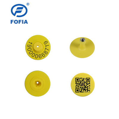 Neue UHF Elektronische Wasserdichte RFID TPU 5,7mm Gelbe Tier Ohr-Tags ET933+T901 Chips 5 Jahre Garantie Fofia Rinder Verwendung