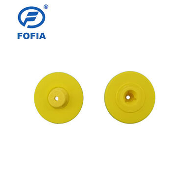 Neue UHF Elektronische wasserdichte RFID TPU 5,7mm Gelbe Tier Ohr-Tags ET933+T901 Chips 5 Jahre Garantie