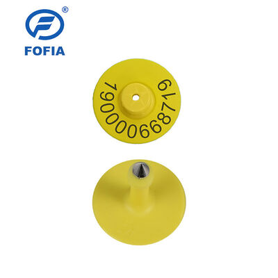 Neue UHF Elektronische wasserdichte RFID TPU 5,7mm Gelbe Tier Ohr-Tags ET933+T901 Chips 5 Jahre Garantie