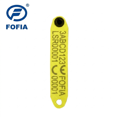 Fofia HDX ET969 Neue hochtemperaturbeständige Anti-Schüttung Gelb TPU Schaf Ohrenkennzeichen RFID Chip Tierverfolgung 1,5 Jahre