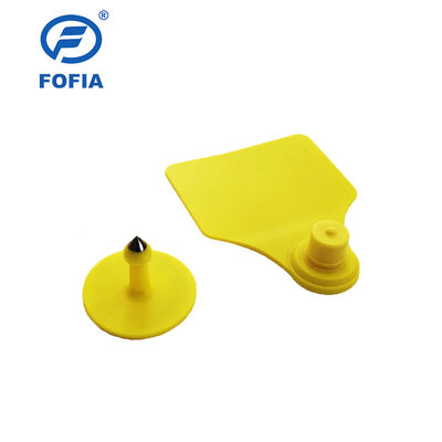 Wasserdichtes ICAR Fofia T904+T901 Tier Ohrzeichen Neue hochwertige RFID TPU 72*57mm Lasercodierung 3 Jahre Garantie für die landwirtschaftliche Nutzung