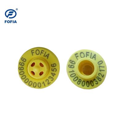 Wasserdichter Fofia ET957+T967 Schaf Ziegen Kombinations Tier Elektronischer Tracking Ohranhänger Neue Hochwertige RFID TPU Laser Codierung