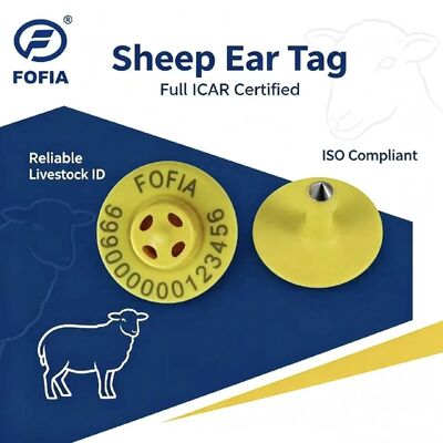 Hochwertiges neues ET957+T901 134,2 kHz TPU elektronisches Ohrzeichen für Schweine Rinder Schafe Hundefarm 10cm Lesereich -20~80C 29.90.3 mm