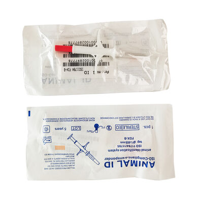 FOFIA Neues RFID 134,2 kHz Tier-Mikrochip FDX/EM4305 Chip IP67 Wasserdicht Rinder/Schweine/Schafe Viehbestand Haustier PP