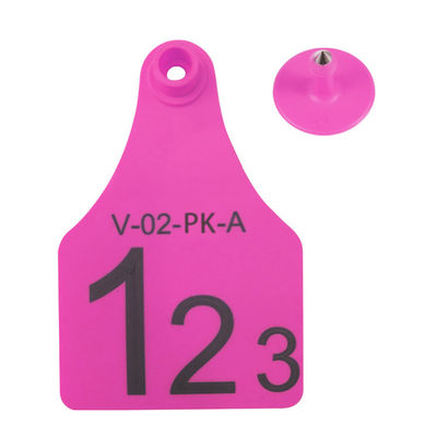 RFID-Visuelle Markierung Mini / Mittlere / Große Größe Die beste Wahl für Tiermanagement Laserdruckunterstützung 134,2 Khz Gelb