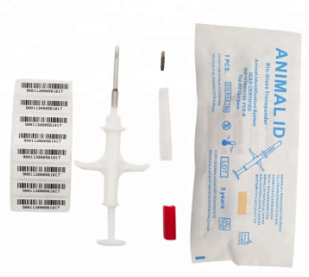 Tier-Chip-Nummer Mikrochip-Implantator Sterilisiert Universal mit 15 Ziffern Nummer Tier-Locator-Chip Pet RFID-Chip
