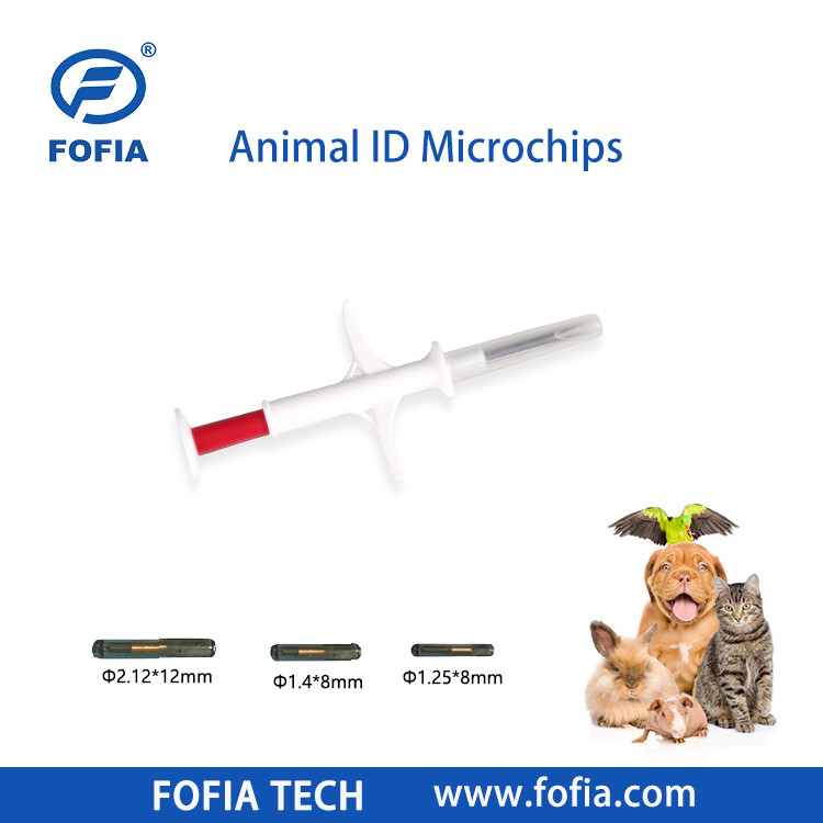 134.2kHz ICAR EM4305 Implantat RFID 1.25x7 1.4x8 2.12x12mm GlassTag Mikrochips Hund Pferd Schaf Mikrochip Tier ID Pet Mikrochip für Tiere