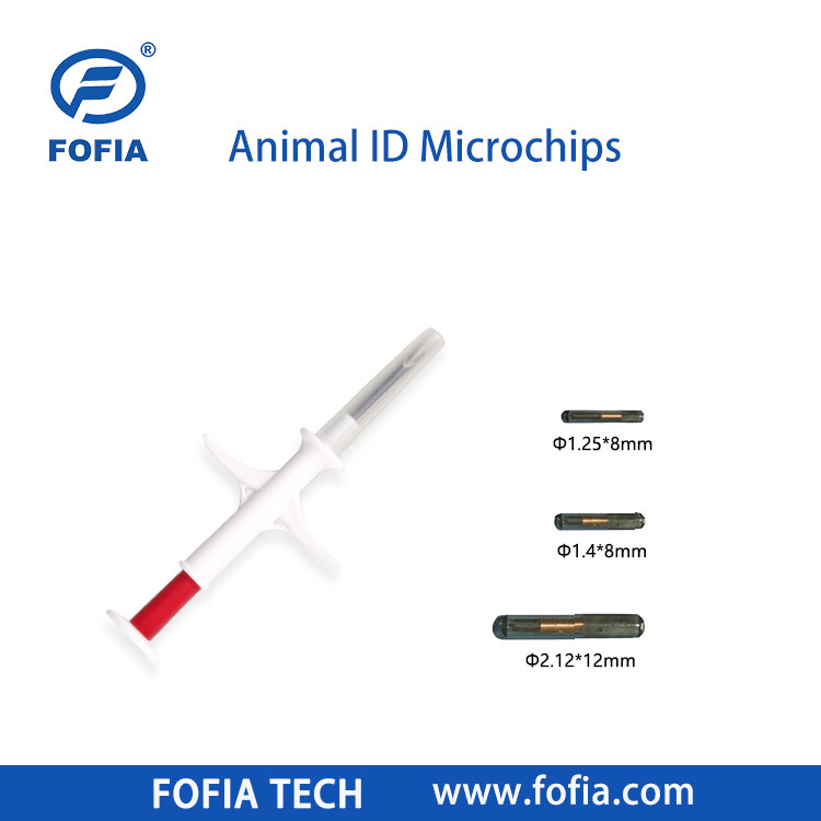 Implantierbares Mikrochip für Pferde 134.2khz Rfid Tierchip Pet Id Injektierbare Mikrochips für Tiere mit Spritze