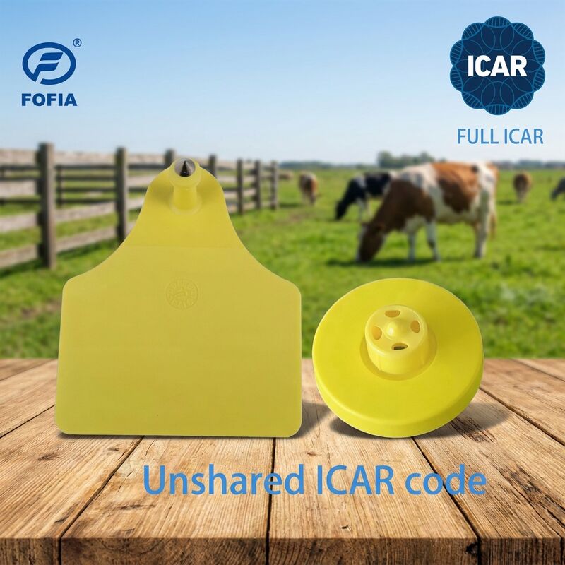 ISO11784/5 FULL ICAR zugelassenes elektronisches Ohrzeichen wasserdichtes RFID Ziegenzeichen für die Betriebsführung