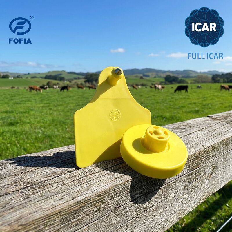 Vollständige ICAR-Zertifizierung, elektronische 134,2-kHz-RFID-Ohrmarke zur Identifizierung von Schweinen, Ziegen, Schafen