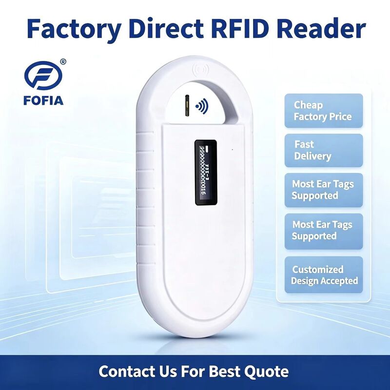 Handheld Animal Microchip RFID Kartenleser PT160 134,2 kHz OLED Bildschirm USB Lithiumbatterie CE zertifiziert ISO 11784/11785 Protokoll