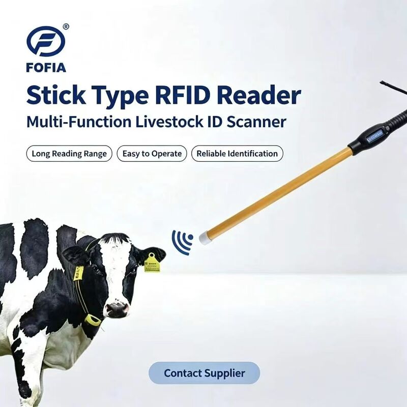 Wasserdicht PT280 RFID Reader 134,2 kHz PVC Kunststoff NLIS Australien ICAR zugelassen Rinder ID USB ISO 11784/5 Wiegand RS232
