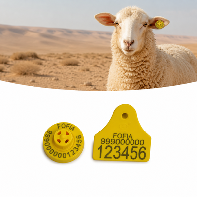 Leseabstand 22 cm für FDX-B Schafohrmarken 4,0 g Frequenz 134,2 kHz zur Steigerung der Produktivität der Schaffarm
