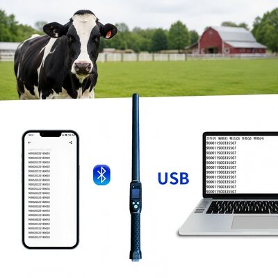 PT290 LF RFID-Stick Reader. 134,2KHz Bluetooth Handheld Scanner mit Protokoll ISO11784/5 FDX-B und HDX USB Bluetooth-Schnittstelle